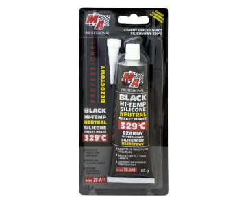 USZCZELNIACZ SILIKONOWY 85G CZARNY DO 329°C / MA PROFESSIONAL