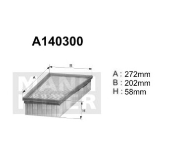 A140300 (AP080/8) Filtr powietrzaDENCKERMANN