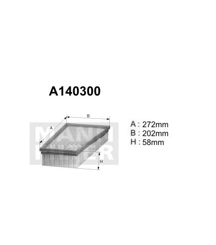A140300 (AP080/8) Filtr powietrzaDENCKERMANN
