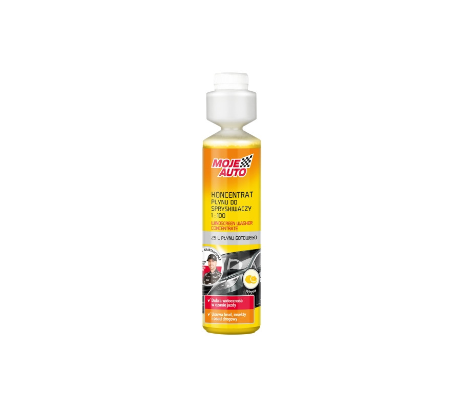 PŁYN DO SPRYSKIWACZY KONCENTRAT 250ML CYTRYNA / MOJE AUTO