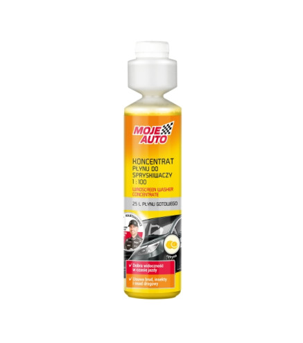 PŁYN DO SPRYSKIWACZY KONCENTRAT 250ML CYTRYNA / MOJE AUTO