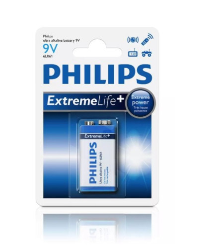 BATERIA 9V ULTRA ALKALINE 6LR61 BLISTER 1SZT.