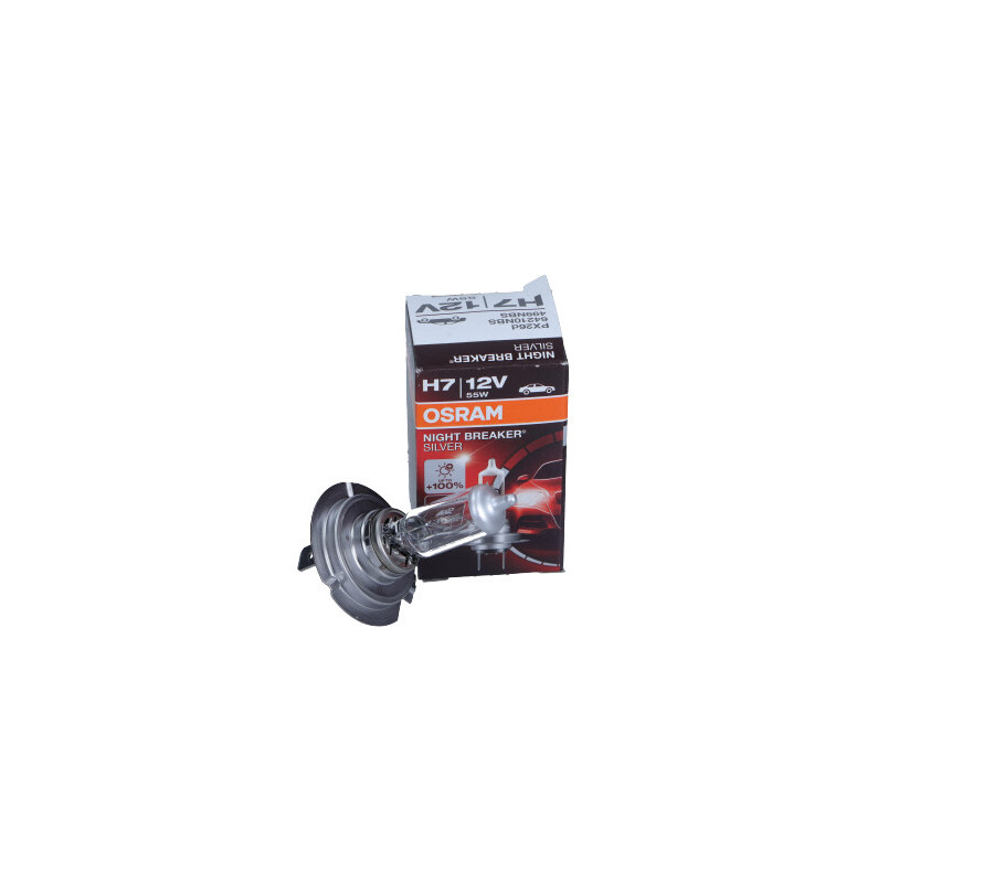 ŻARÓWKA H7 12V/55W PX26D +100% NIGHT BREAKER SILVER