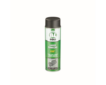 LAKIER TERMICZNY 500ML W AEROZOLU CZARNY 650°C / BOLL