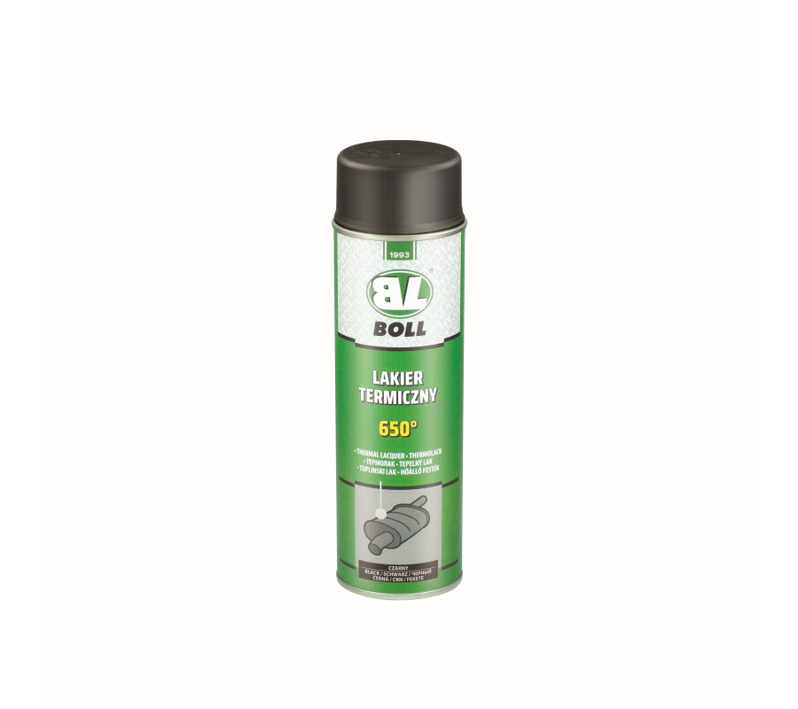 LAKIER TERMICZNY 500ML W AEROZOLU CZARNY 650°C / BOLL