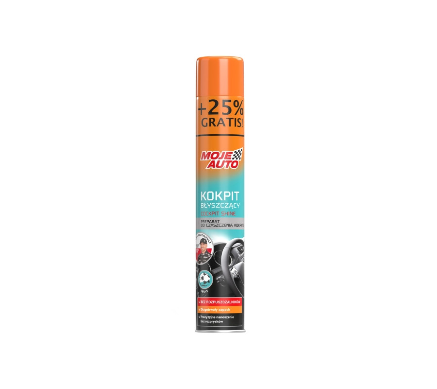 KOKPIT BŁYSZCZĄCY SPORT 600ML + 25% GRATIS / MOJE AUTO