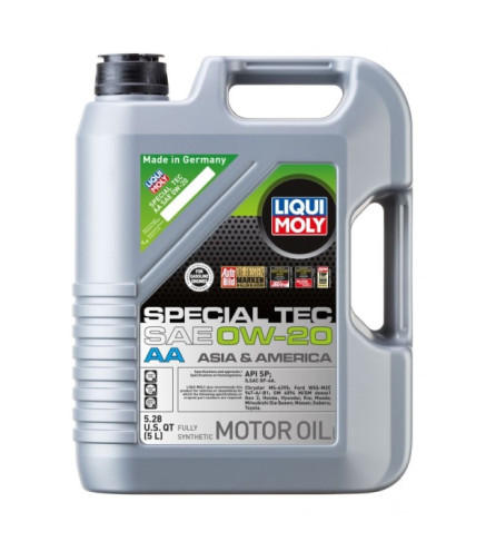 OLEJ LIQUI MOLY 0W20 5L SPECIAL TEC AA SN GF-5 / MS-6395 / WSS M2C 946-A / GM 6094 M