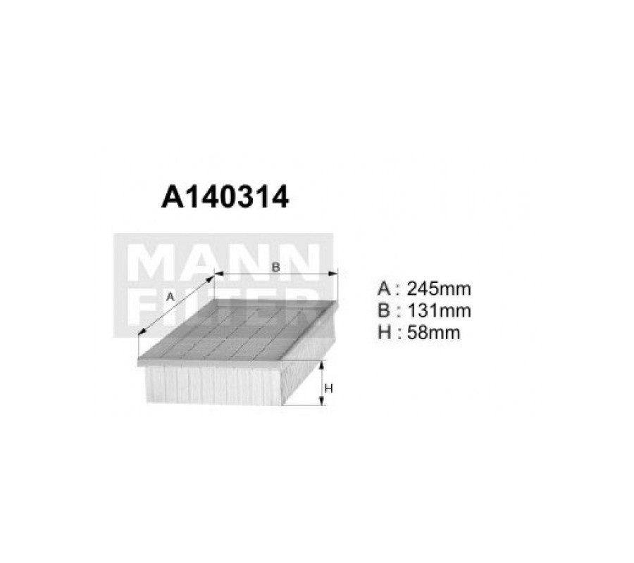 A140314 (AP041) Filtr powietrzaDENCKERMANN