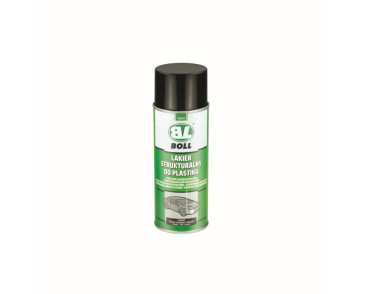 LAKIER STRUKTURALNY DO PLASTIKU 400ML CZARNY SPRAY / BOLL