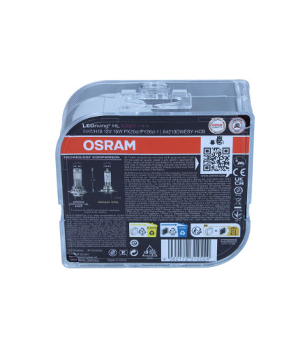 ŻARÓWKA LEDRIVING HL EASY H7 LED (BRAK ECE) 2 SZT