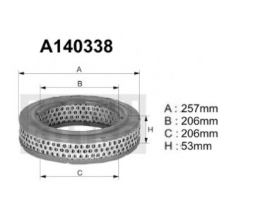 A140338 (AE277) Filtr powietrzaDENCKERMANN