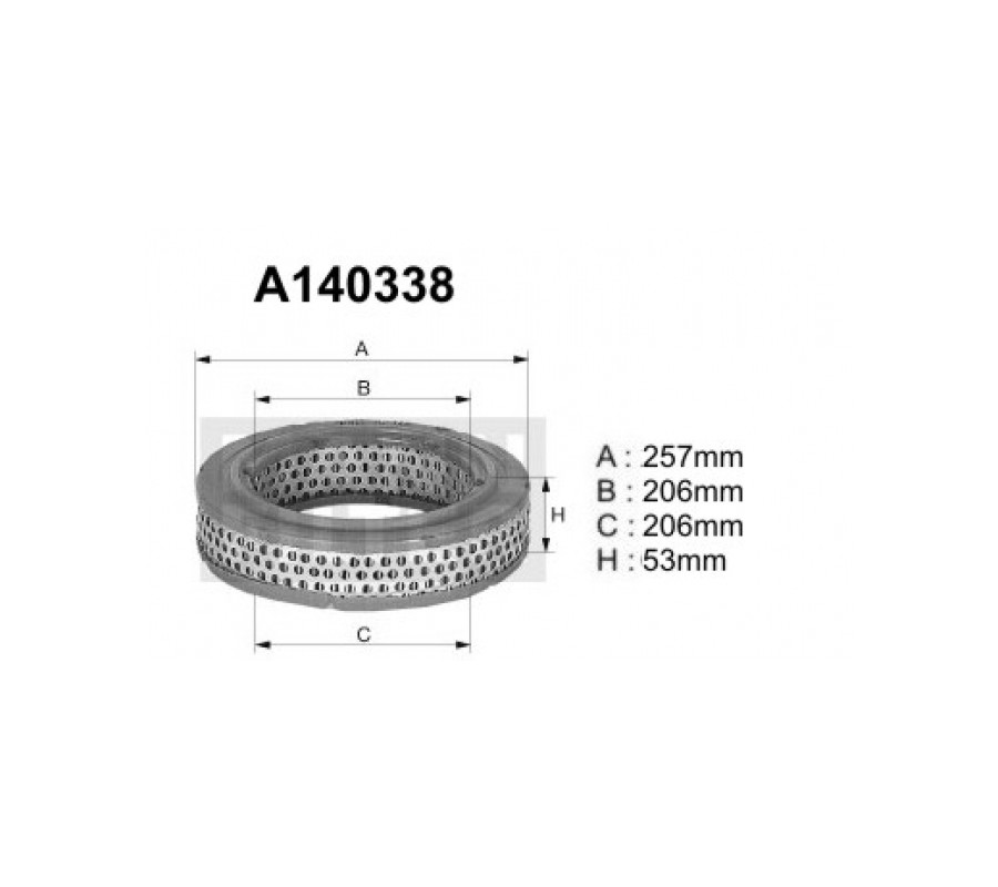 A140338 (AE277) Filtr powietrzaDENCKERMANN