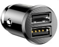 ŁADOWARKA SAMOCHODOWA BASEUS GRAIN 2X USB 5V 3.1A (CZARNA)