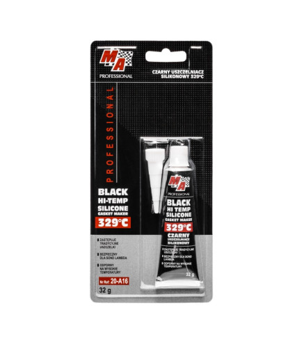 USZCZELNIACZ SILIKONOWY 32G CZARNY DO 329°C / MA PROFESSIONAL
