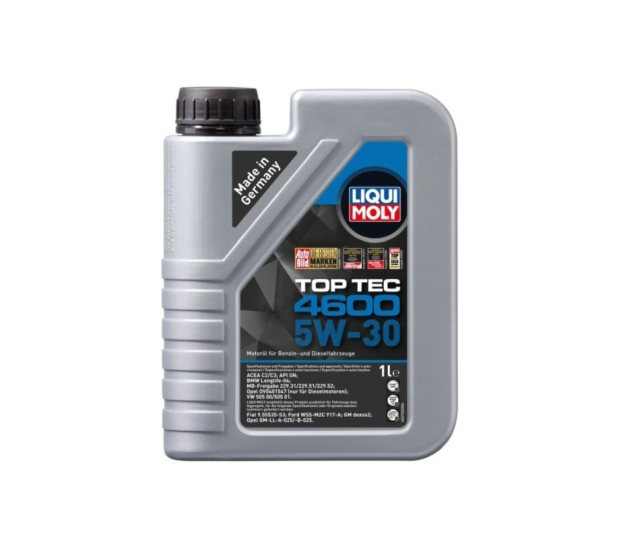 OLEJ LIQUI MOLY 5W30 1L TOP TEC 4600 / 505.01 505.00 502.00 / 229.51 / BMW / DB / OPEL