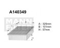 A140349 (AP132) Filtr powietrzaDENCKERMANN