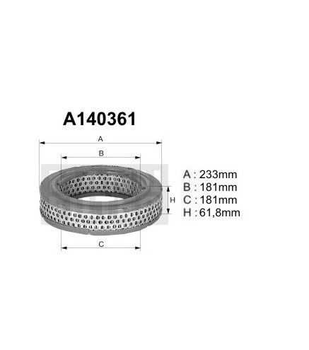 A140361 (AR214) Filtr powietrzaDENCKERMANN