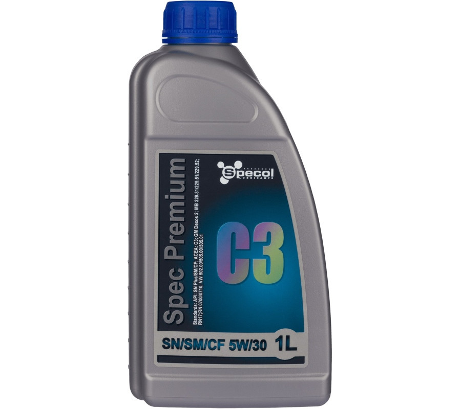 OLEJ SPECOL 5W30 1L PREMIUM C3 SN PLUS/SM/CF / 502.00 505.00 505.01 / DEX2 / 229.31 229.51 229.52 / RN0710 RN17