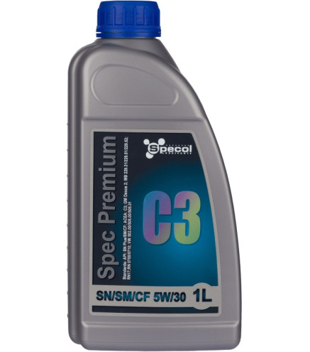 OLEJ SPECOL 5W30 1L PREMIUM C3 SN PLUS/SM/CF / 502.00 505.00 505.01 / DEX2 / 229.31 229.51 229.52 / RN0710 RN17