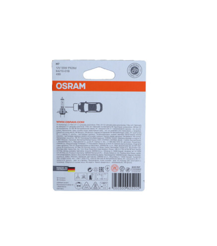 ŻARÓWKA H7 12V/55W PX26D ORIGINAL 12V BLISTER 1SZT