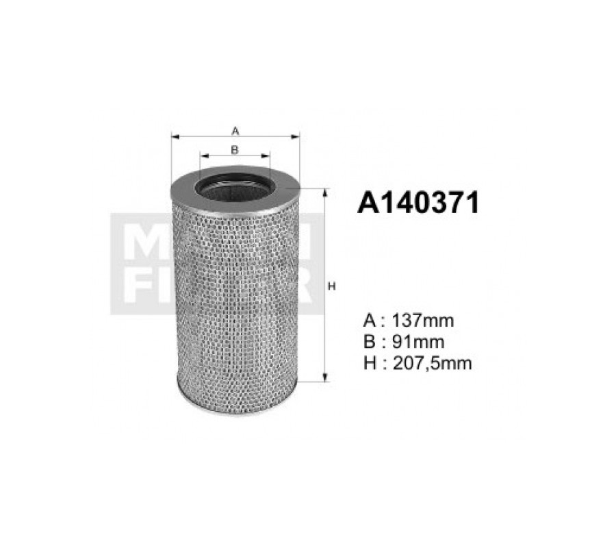 A140371 (AE335) Filtr powietrzaDENCKERMANN