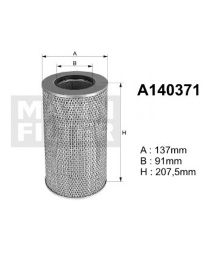 A140371 (AE335) Filtr powietrzaDENCKERMANN