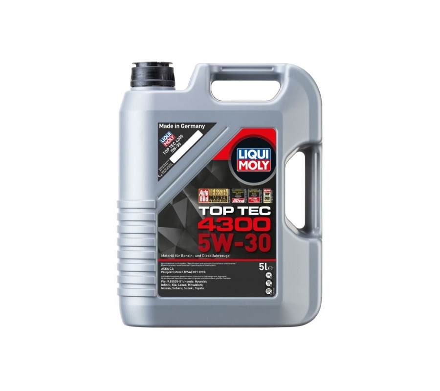 OLEJ LIQUI MOLY 5W30 5L TOP TEC 4300 DPF/FAP / C2 / SN/CF / B71 2290 / RN0700 / GF-3