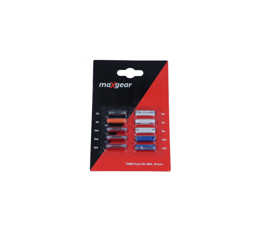 BEZPIECZNIKI RURKOWE ZESTAW 2A-25A KPL 10SZT