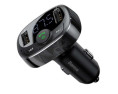 TRANSMITER FM BASEUS T TYPED BLUETOOTH 2XUSB MICROSD (CZARNY)