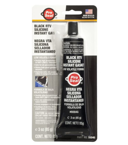USZCZELNIACZ SILIKONOWY 85G CZARNY OD -62°C DO 260°C / PRO SEAL