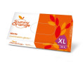 RĘKAWICE NITRYLOWE SUNNY ORANGE, BEZPUDROWE, DIAGNOSTYCZNE POMARAŃCZOWE (OP100 SZT) ROZM XL
