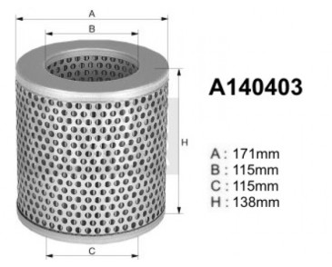A140403 Filtr powietrza Denckermann