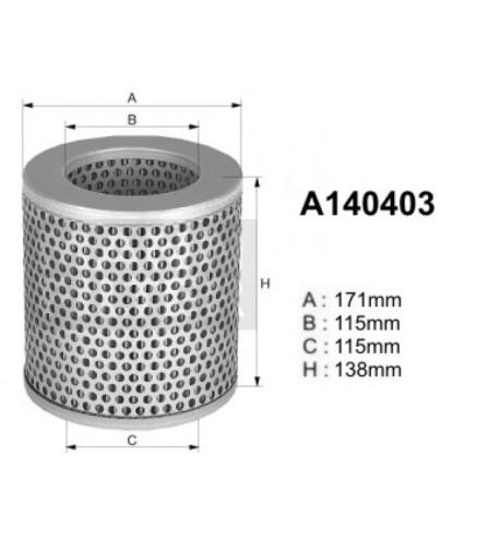 A140403 Filtr powietrza Denckermann