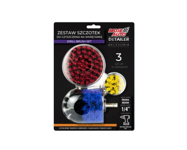 ZESTAW SZCZOTEK DO CZYSZCZENIA (3SZT.) / MOJE AUTO DETAILER