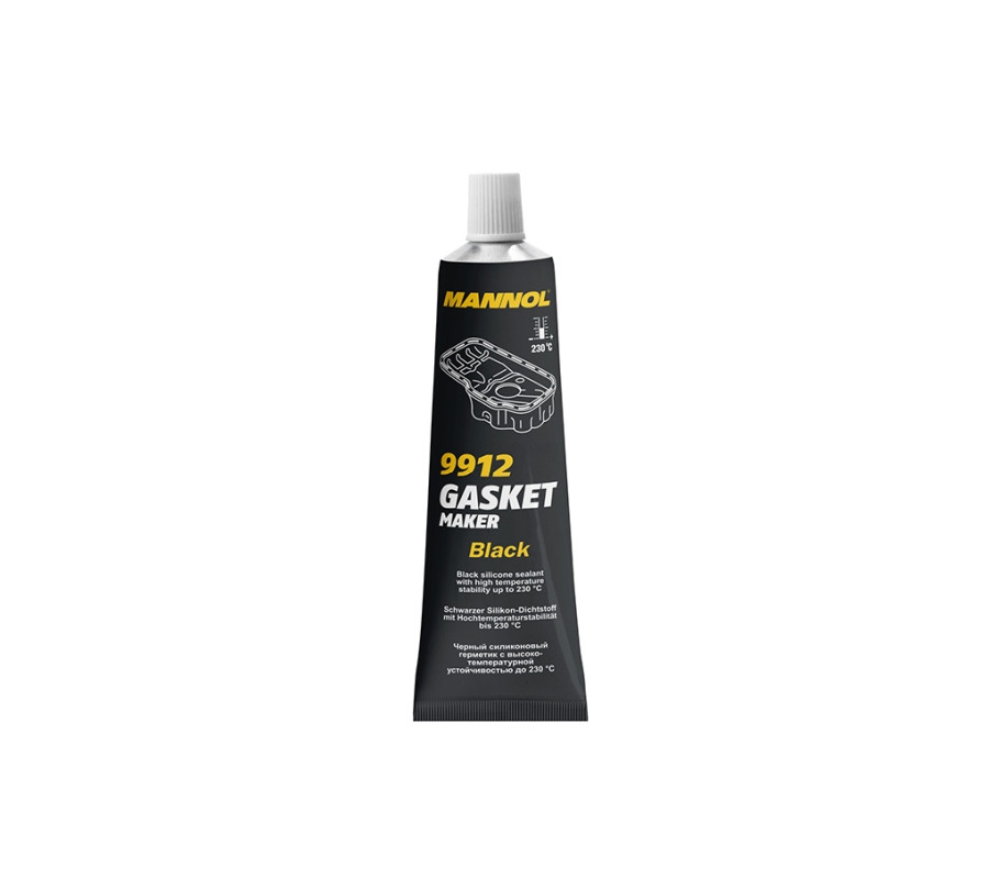 SILIKON WYSOKOTEMPERATUROWY CZARNY 85G / MANNOL