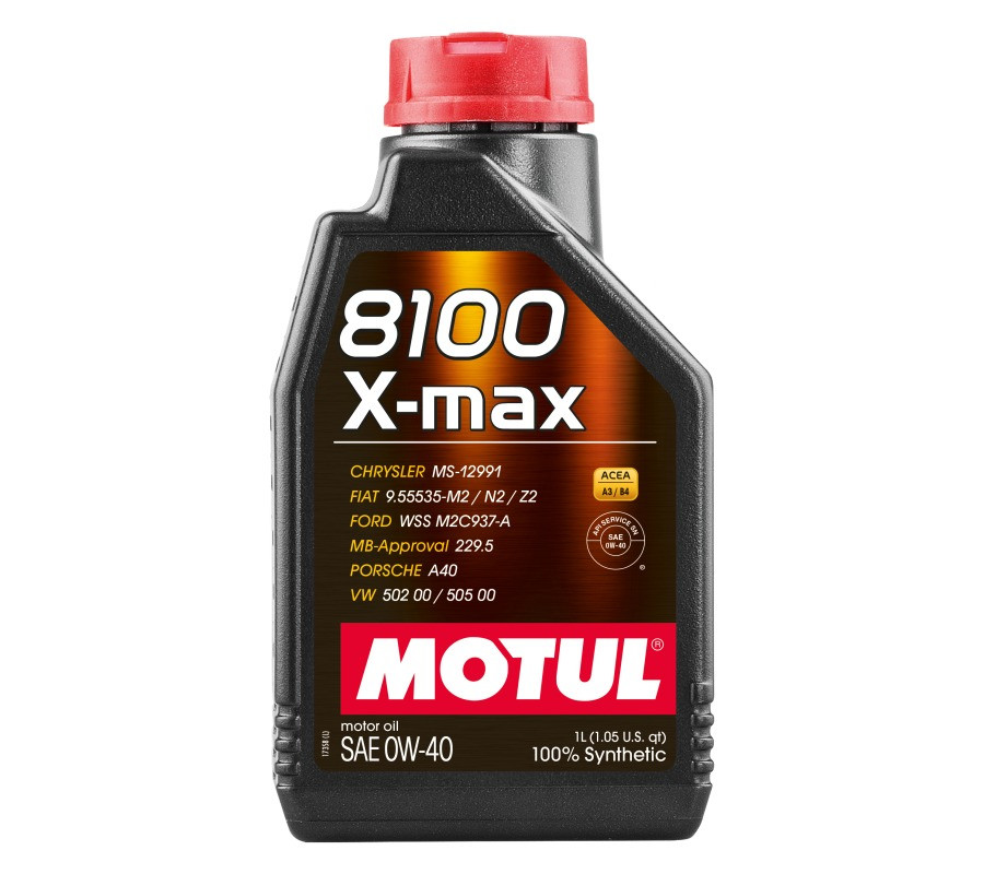 OLEJ MOTUL 0W40 1L 8100 X-MAX A3/B4 / SN / LL01 / 229.5 / 502.00 505.00 / BMW / MB / A40 / WSS M2C 937A