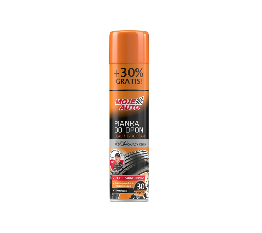 ŚRODEK DO KONSERWACJI I NABŁYSZCZANIA OPON PIANKA 400ML / MOJE AUTO