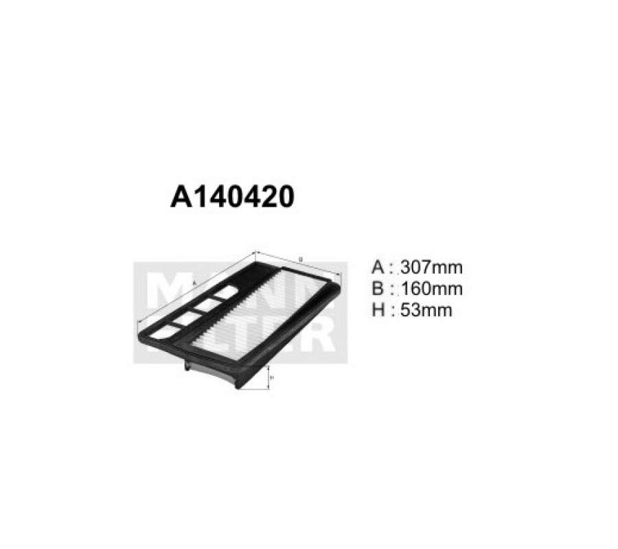 A140420 (AP190/2) Filtr powietrzaDENCKERMANN