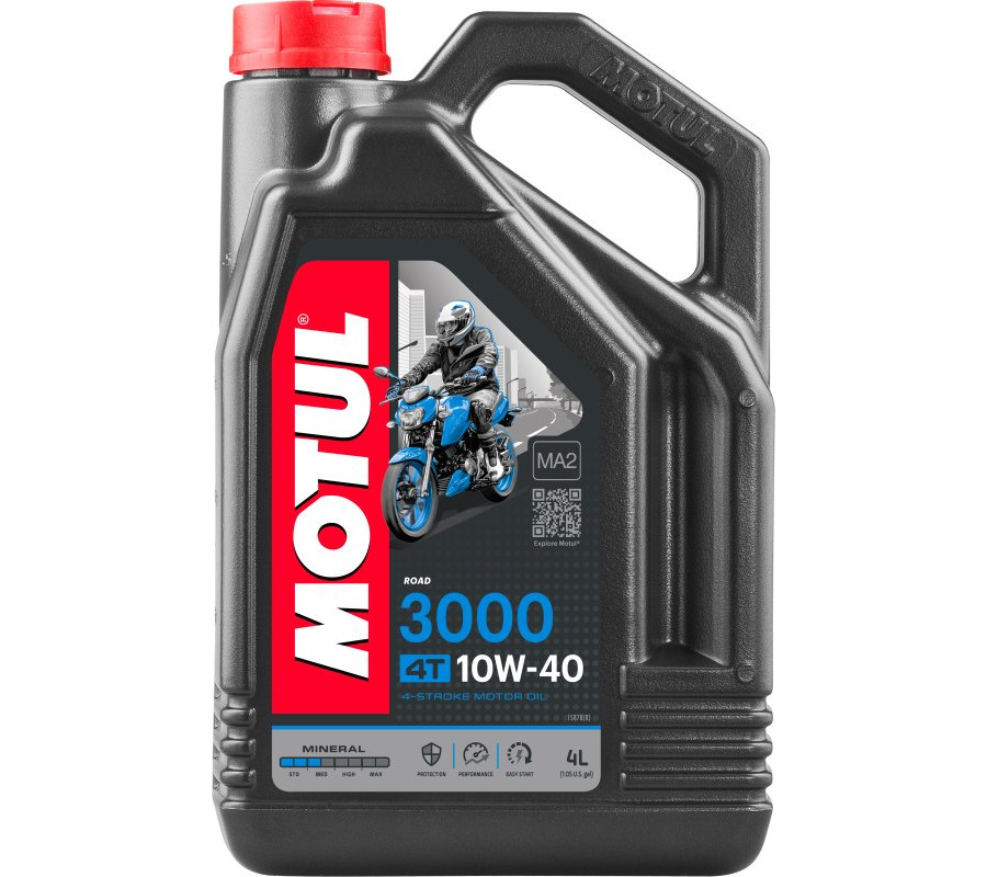 OLEJ MOTUL 10W40 4L 3000 4T MINERALNY / MOTOCYKLE