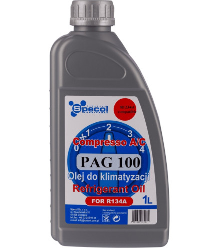 OLEJ DO KLIMATYZACJI SPECOL COMPRESSO PAG 100 BEZ UV 1L
