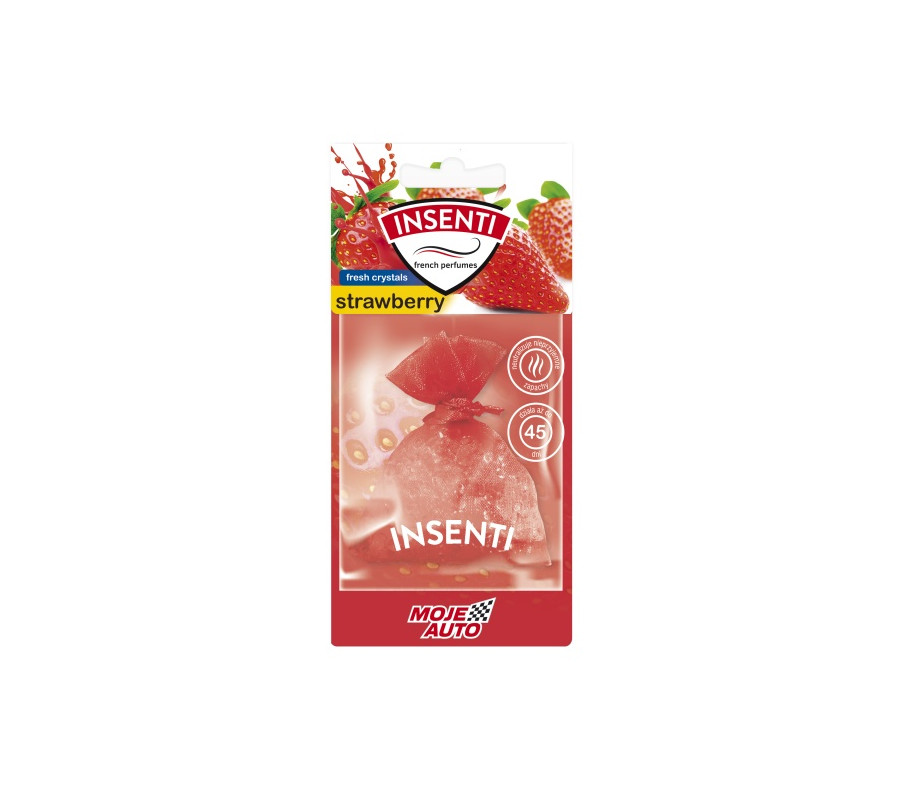 ZAPACH WORECZEK ZAPACHOWY 20G INSENTI STRAWBERRY / MOJE AUTO