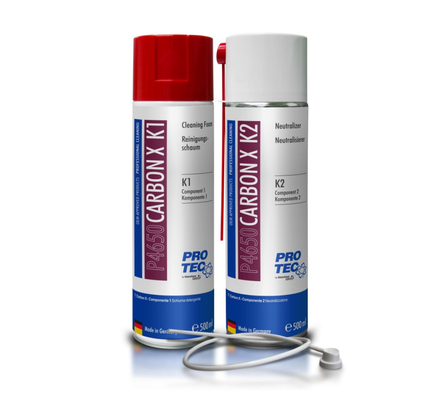 ŚRODEK (2SZT. X 500ML) DO CZYSZCZENIA KOMORY SPALANIA CARBON X 500ML K1+ 500ML K2 / PROTEC