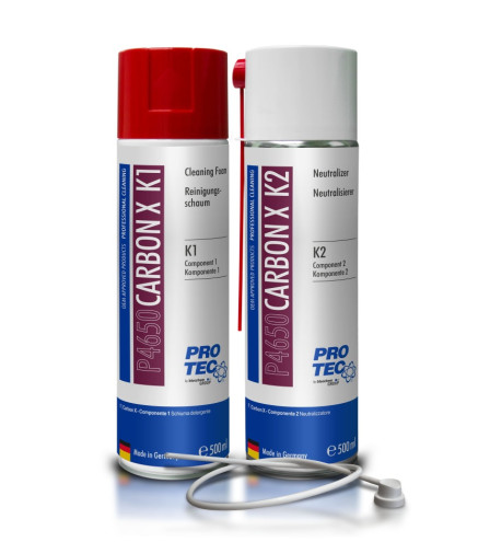 ŚRODEK (2SZT. X 500ML) DO CZYSZCZENIA KOMORY SPALANIA CARBON X 500ML K1+ 500ML K2 / PROTEC