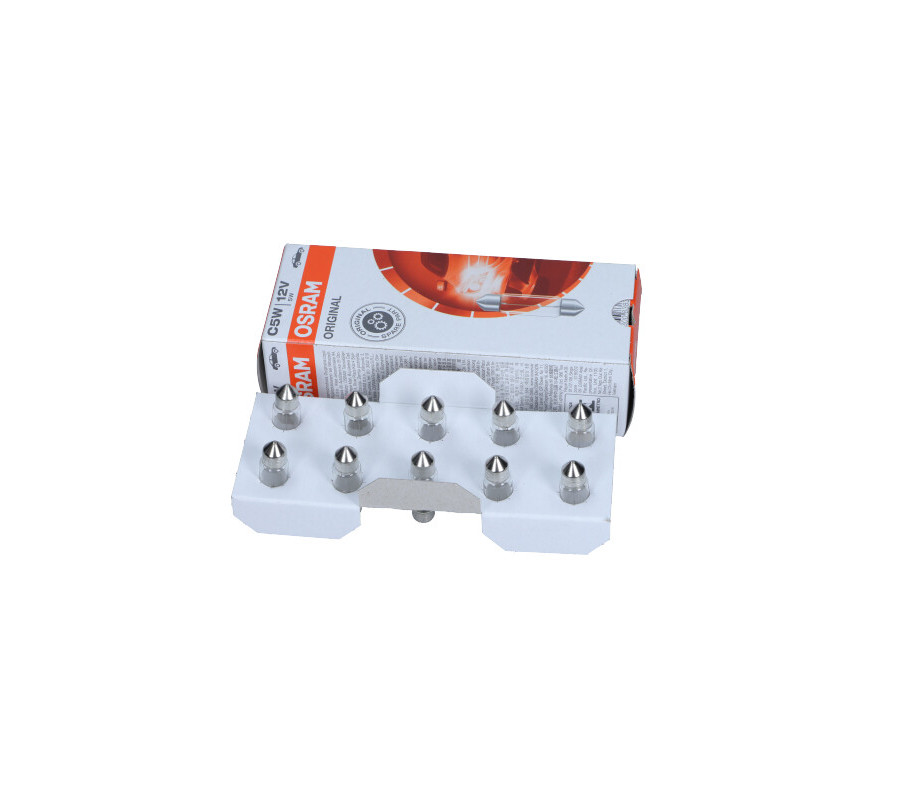 ŻARÓWKA RURKOWA 12V/5W 11X35MM C5W BLISTER  ORIGINAL 12V 10SZT.