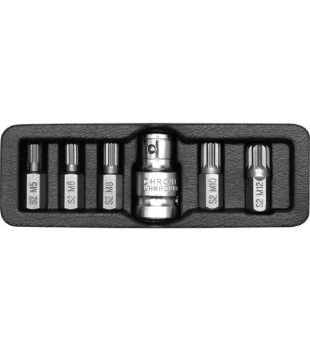 KOŃCÓWKI WKRĘTAKOWE SPLINE, KPL. 6 SZT.