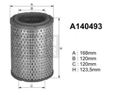 A140493 (AR308) Filtr powietrzaDENCKERMANN