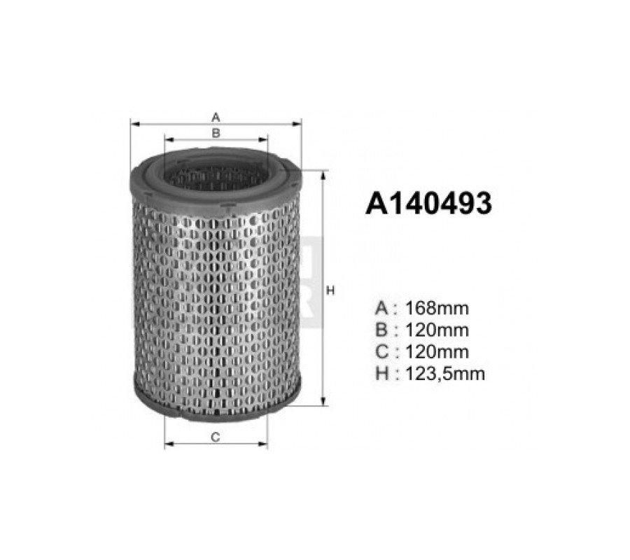 A140493 (AR308) Filtr powietrzaDENCKERMANN