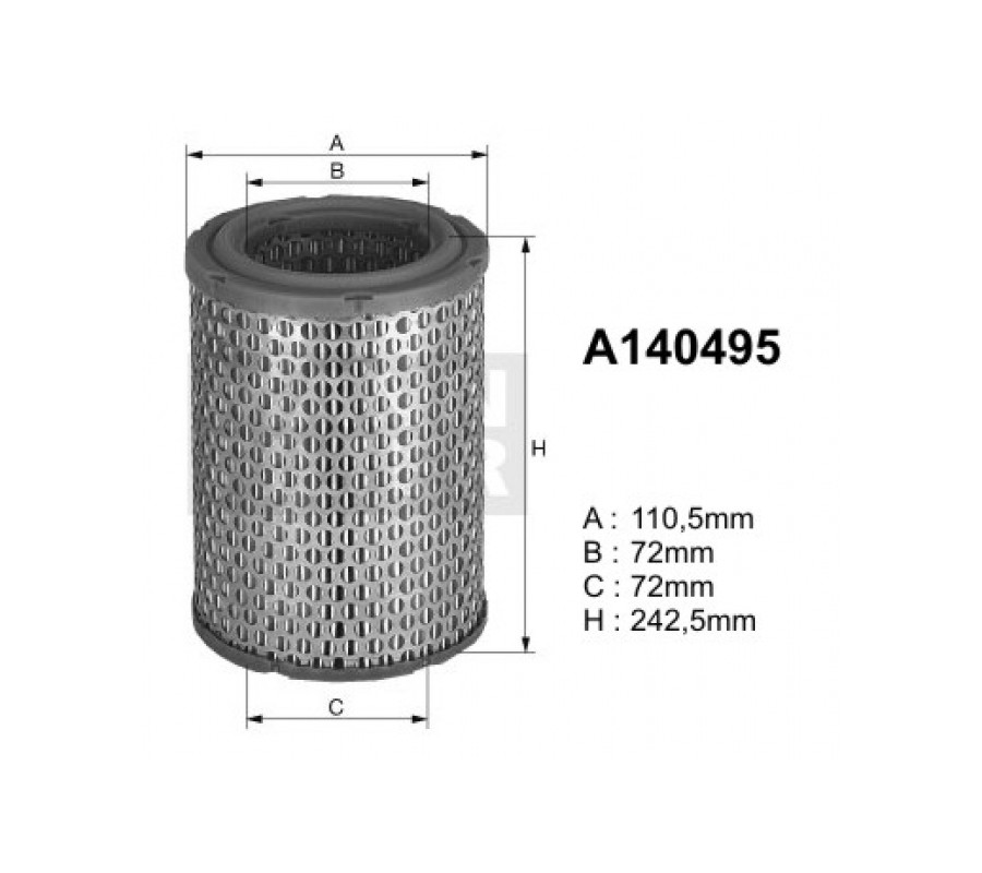 A140495 (AR314) Filtr powietrzaDENCKERMANN