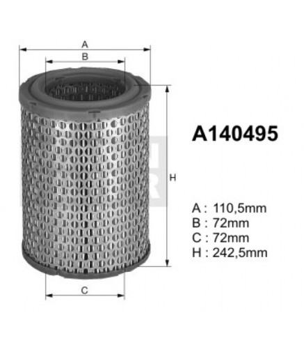 A140495 (AR314) Filtr powietrzaDENCKERMANN