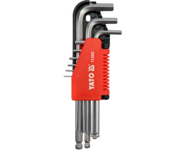 KLUCZE HEX KULKA 9CZ. 1,5-10MM CRV
